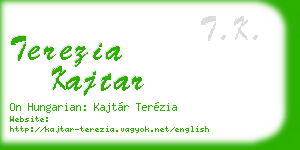 terezia kajtar business card